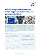 Cover des VDI-Policy Factsheets "Biogas": Innenansicht der Reichstagskuppel